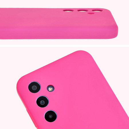 Silikonowe etui Bizon Soft Case do Galaxy M35 5G, neonowo-różowe