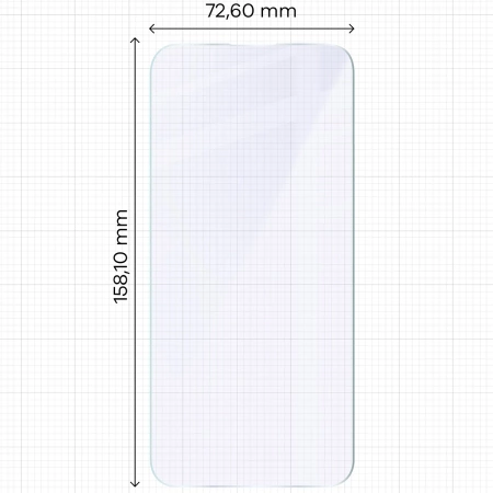 Elastyczne szkło hybrydowe Bizon Glass Mule do iPhone 17 Pro Max