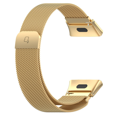 Pasek Bizon Strap Watch Chain do Xiaomi Redmi Watch 3, złoty