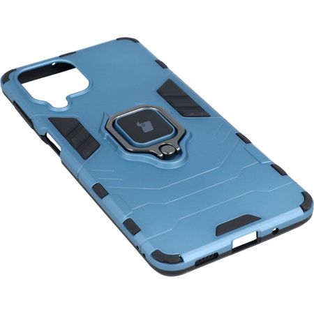 Etui Bizon Case Armor Ring do Galaxy M53 5G, niebieskie