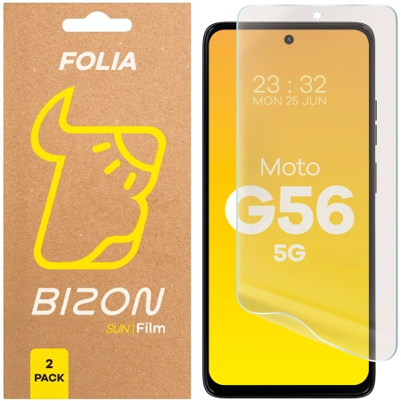 Folia matowa Bizon Glass Film Sun Duo do Motorola Moto G56 5G, 2 sztuki