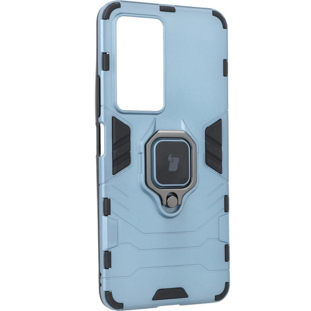 Etui Bizon Case Armor Ring do Xiaomi Poco F4, niebieskie