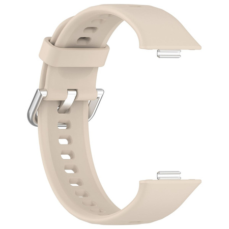 Pasek Bizon Strap Watch Silicone Pro do Huawei Watch Fit 3, beżowy
