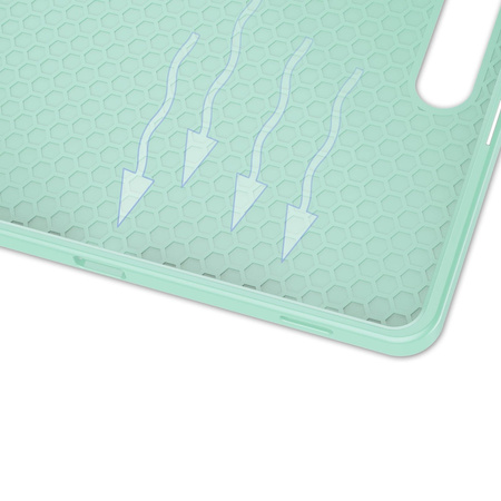Etui Bizon Case Tab Lizard do Galaxy Tab S10 Plus / S9 Plus, miętowe