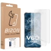 Elastyczne etui + 2x folia na ekran Bizon Case Clear Pack do Vivo V60 Lite 5G