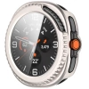 Etui ze szkłem do zegarka Bizon Case+Glass Watch do Samsung Galaxy Watch 8 Classic 46 mm, szampańskie