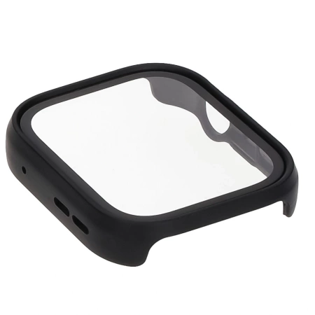 Etui ze szkłem do zegarka Bizon Case+Glass Watch do Huawei Watch Fit 4, czarne matowe
