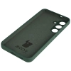 Silikonowe etui Bizon Soft Case do Galaxy S25 FE, ciemnozielone
